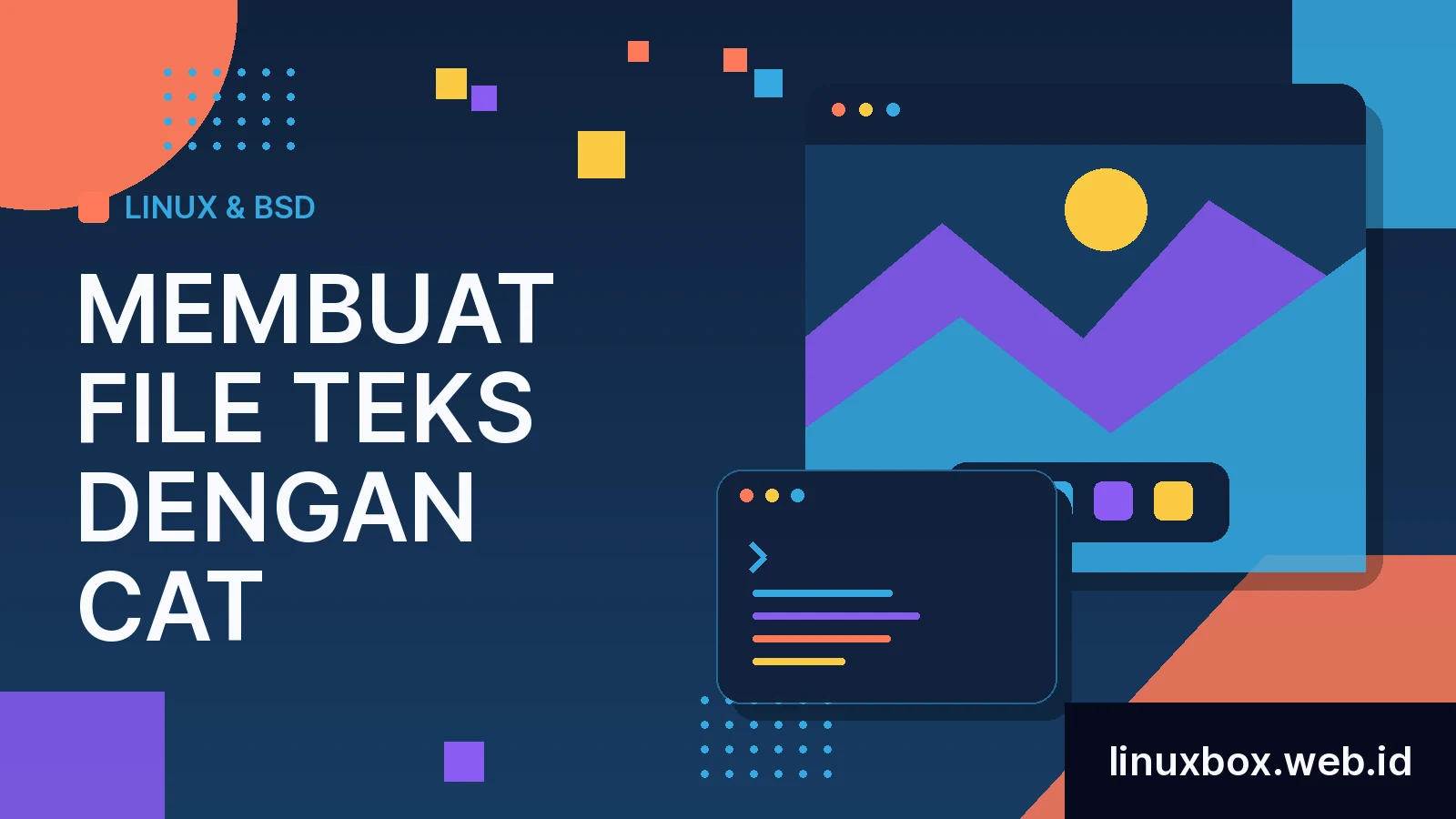 Membuat File Teks Dengan cat