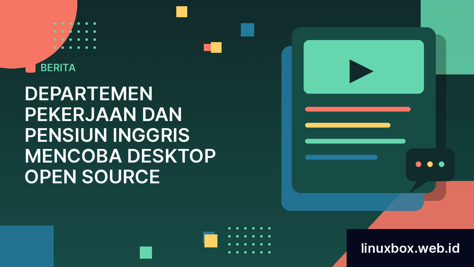 Departemen Pekerjaan dan Pensiun Inggris Mencoba Desktop Open Source