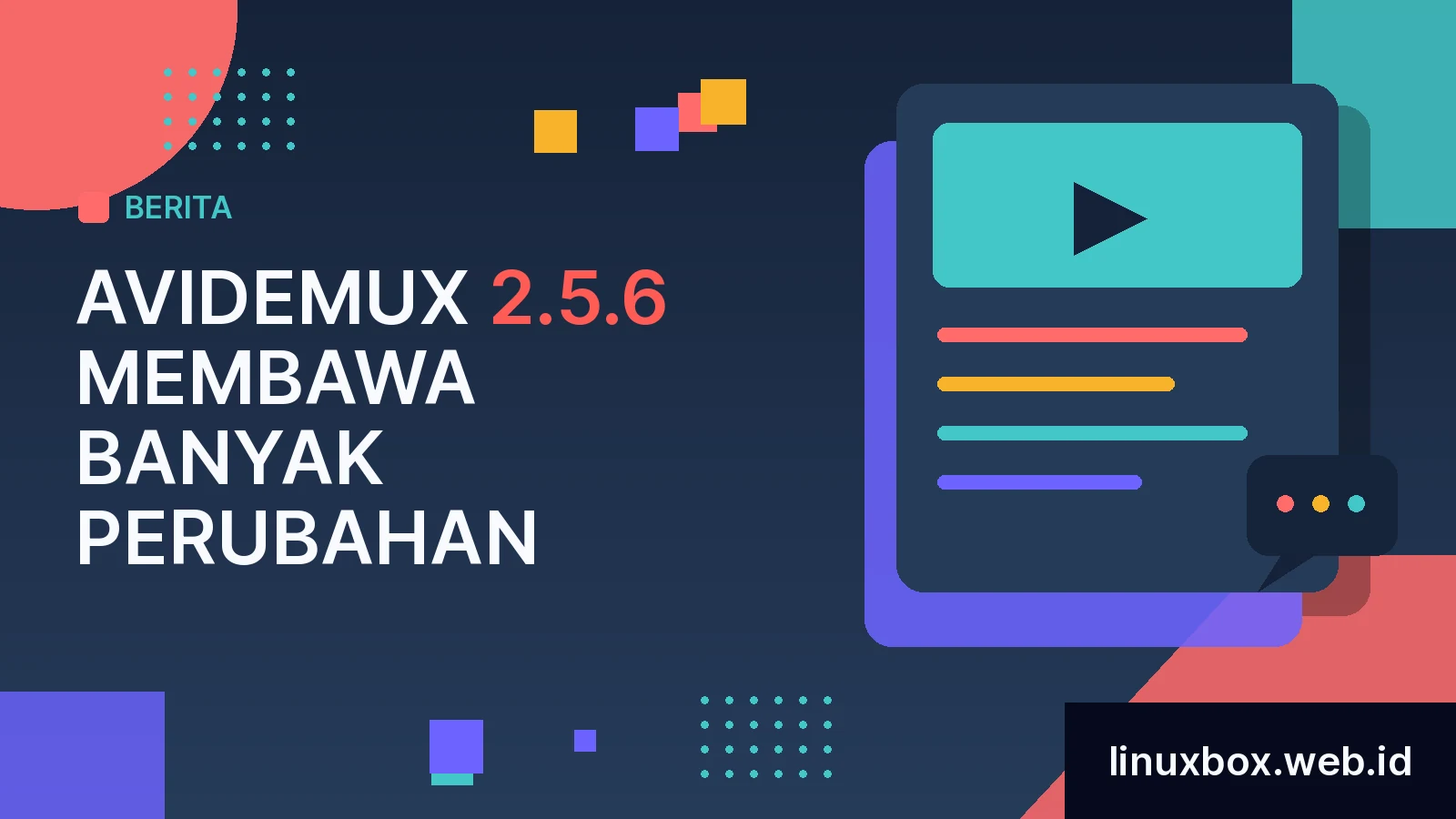 Avidemux 2.5.6 Membawa Banyak Perubahan
