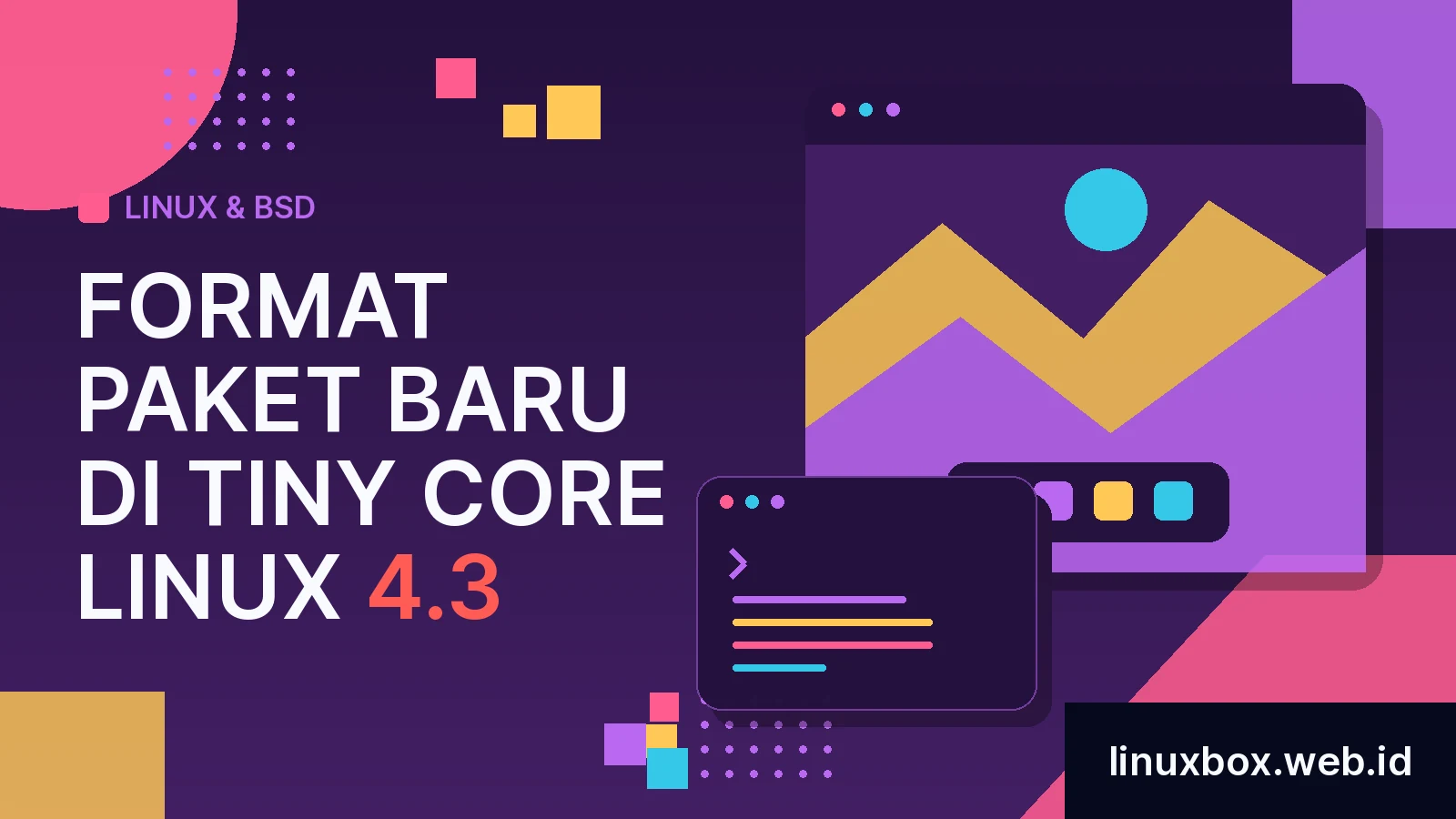 Format Paket Baru di Tiny Core Linux 4.3