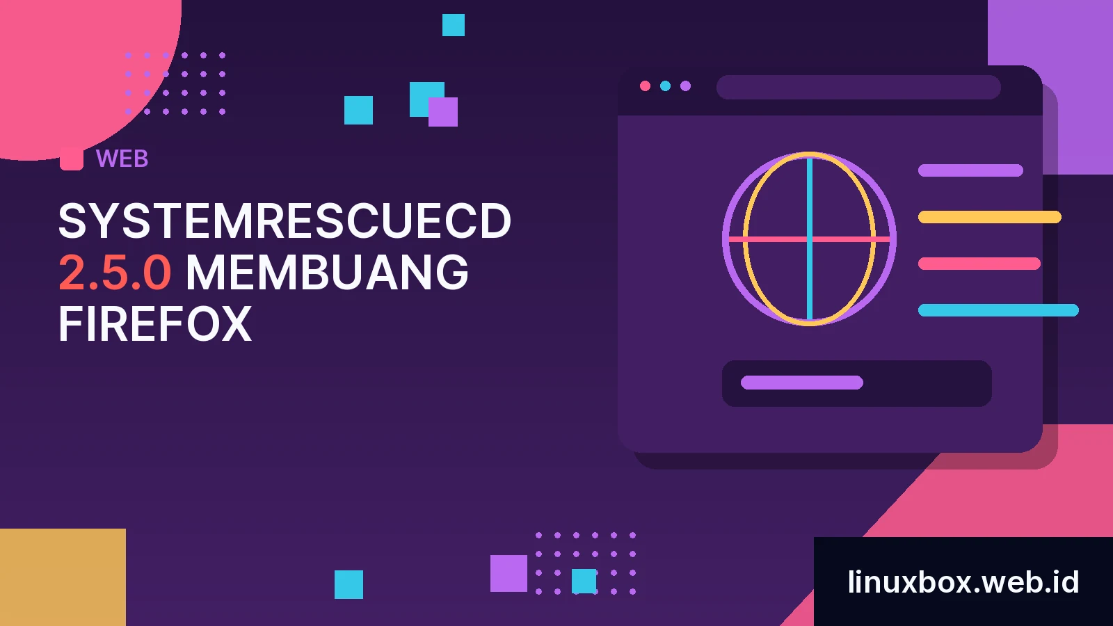 SystemRescueCd 2.5.0 Membuang Firefox