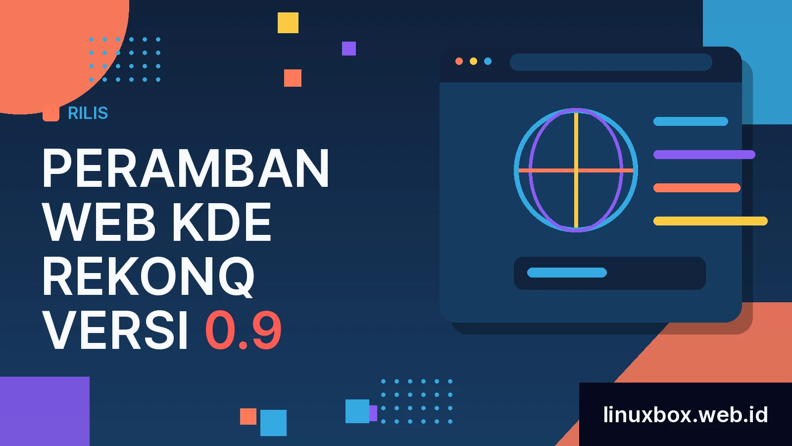 Rilis Peramban Web KDE Rekonq Versi 0.9