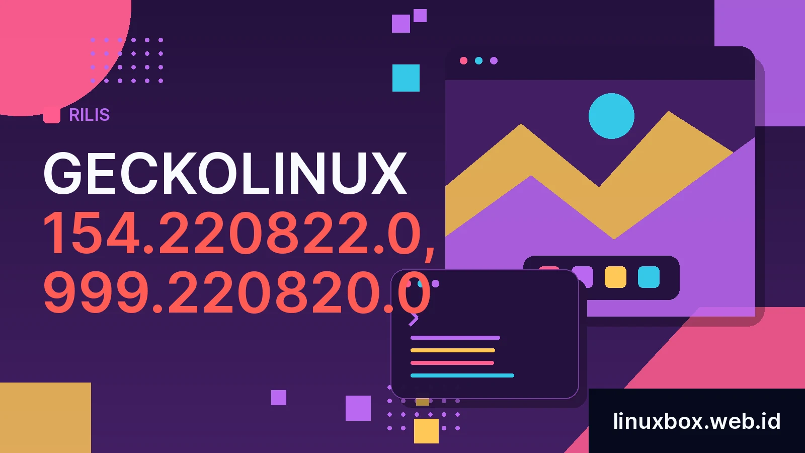 Rilis GeckoLinux 154.220822.0, 999.220820.0